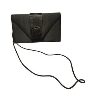 Black Satin CrossBody purse